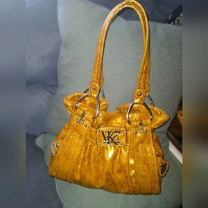 Brand New Gold Kathy Zealand Purse